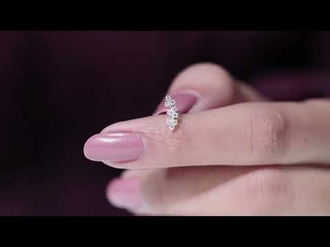 Unique Diamond Cartilage Climber Earring in Gold