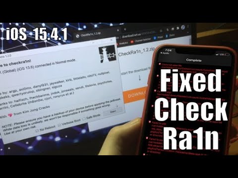 CheckRa1n - iOS 15 and 15.5 - 14.8.1 Jailbreak Untethered