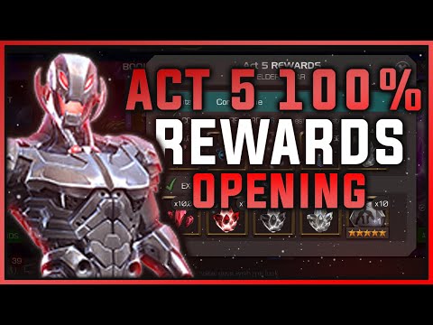 ACT 5 100% REWARDS OPENING | Marvel Contest of Champions