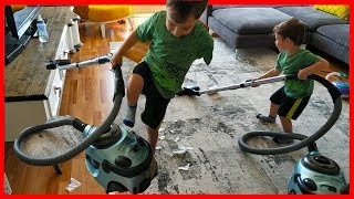 Can Gerçek Elektrik Süpürgesi İle Yerleri Süpürüyor🍡Funny Kids Videos 