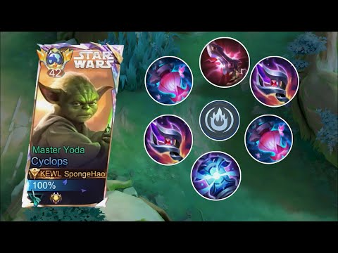 CYCLOPS BEST BUILD AND EMBLEM IN SOLO IMMORTAL RANK!🔥(you must use)