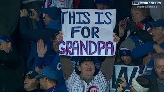 WS2016 Gm5: Cubs fans sing &#39;Go Cubs Go&#39; after win