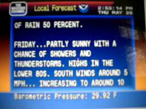 WeatherSTAR 4000 Emulation with Surfin' Bird