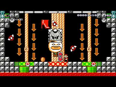 A real Adventure-Thwomp'n'Stomp by Mini ~ SUPER MARIO MAKER ~ NO COMMENTARY 1bd