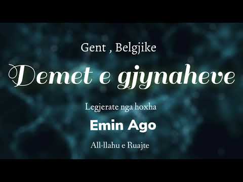 Demet e gjynaheve . Ligjerate e mbajur nga hoxha Emin Ago All-llahu e ruajte ne Gent Belgjike