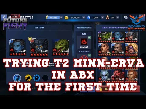 Trying T2 Minn-Erva in ABX for the First Time ⚕️|Marvel Future Fight