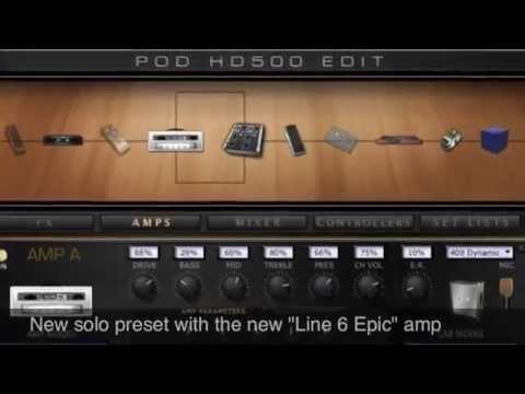 Charly Sahona-Line 6 Pod HD500-Presets-Guitar Only