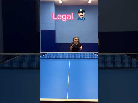 Legal and Illegal serve #tabletennis
