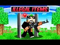 Collecting 12 ILLEGAL Items in Minecraft