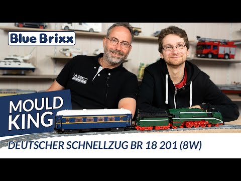 German Express Train BR 18 201 in 8-wide