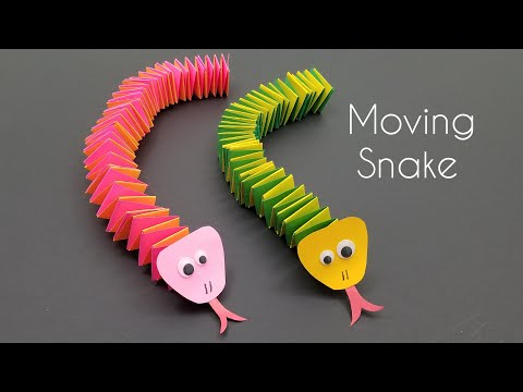 Moving Paper Snake | How to make Easy Paper Snake | Moving Paper Toys