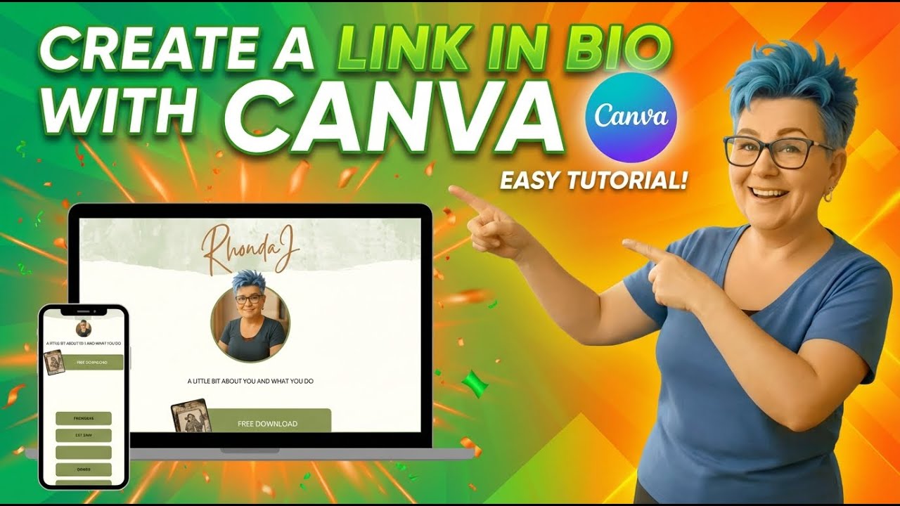 How to Create a Link in Bio Page Using Canva