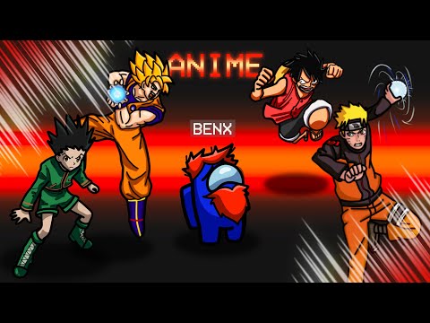 ANIME OP ROLLE in Among Us Anime Mod