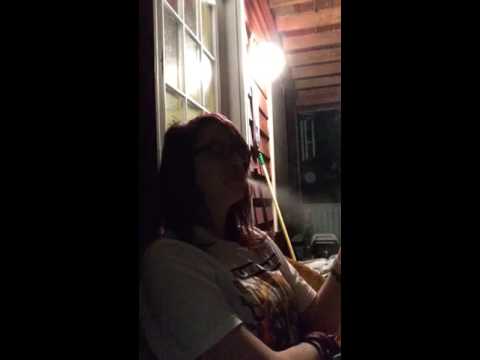 Smoking a cig off to the side