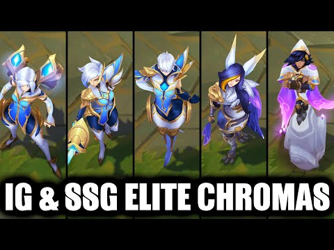 All iG & SSG Skins Exclusive Elite Chromas (League of Legends)