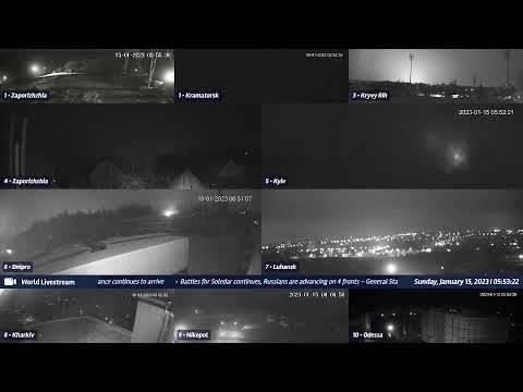 Live views from Ukraine 01/14/2023 B - Kramatorsk, Kharkiv, Kyiv, Zaporizhzhia and other cities