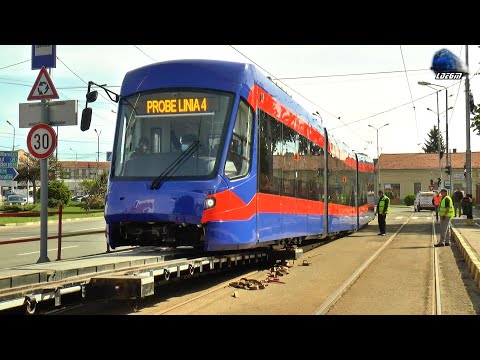 Descărcare Tramvai Siemens Imperio By Astra Arad Tram/Straßenbahn Unloading in Oradea - 06 May 2021