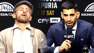 Topuria is a VILLAIN....Volk is Hilarious 😂 (UFC 298 Press Conference Reaction)