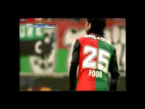 1-1 voor NEC door Navarone Foor. NEC - Vitesse 10 mei playoffs