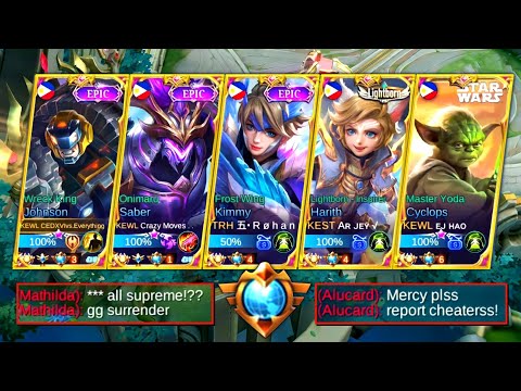 LEGIT 5 MAN SUPREME x TOP GLOBALS IN ONE TEAM!!? ENEMIES WAS SHOCKED!!