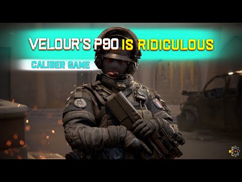 Velour and His P90 Submachine Gun - Velour Caliber Gameplay |
