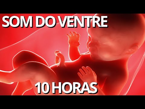 SOM DO VENTRE MATERNO - 10 Horas Com Tela Preta - Som Do Útero - Acalma Bebês