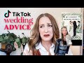 TERRIBLE Wedding Advice From TikTok Wedding Planner REACTS