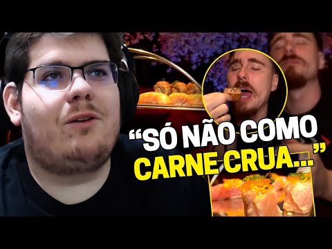 CASIMIRO REAGE: GABA NO RODÍZIO DE SUSHI MAIS NOBRE DE SÃO PAULO | Cortes do Casimito
