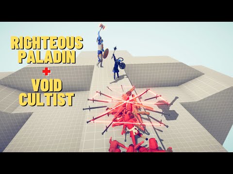 RIGHTEOUS PALADIN + VOID CULTIST vs EVERY FACTION UNITS - Totally Accurate Battle Simulator TABS