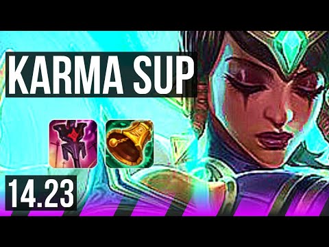 KARMA & Aphelios vs SORAKA & Jinx (SUP) | KR Master | 14.23