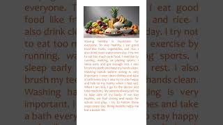 How to Stay Healthy – Simple English Paragraph with Subtitles | ESL Health Topic