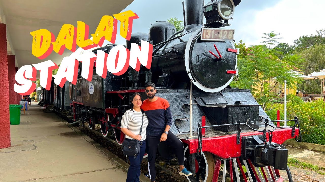 Đà Lạt Railway Station, one of Vietnam’s oldest, showcases elegant art deco details and a picturesque setting.