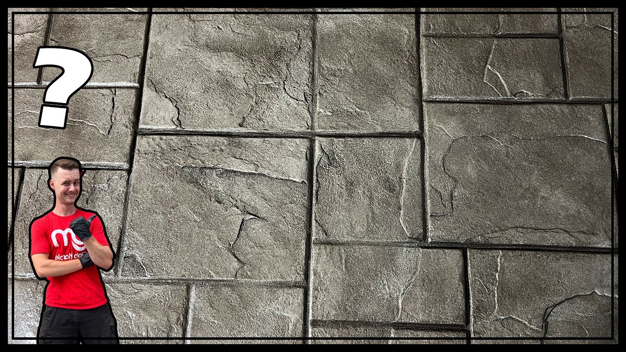 SM 3002 Concrete Stamp Demo. Charcoal Powder Release