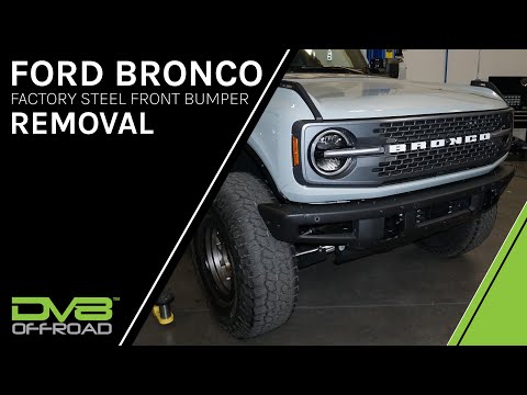 How To: Remove 2021+ Ford Bronco Front Bumper
