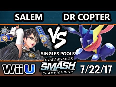 DHATL17 Smash 4 - MVG | Salem  (Bayonetta) Vs. Dr. Copter (Greninja) - WiiU Pools - Smash Wii U