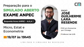 Simulado Aberto Exame ANPEC: Preparação em microeconomia, estatística e econometria.