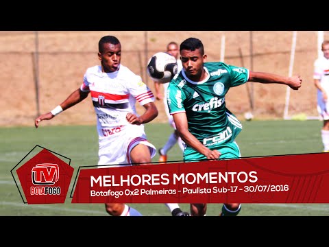 MELHORES MOMENTOS - Botafogo 0X2 Palmeiras - Paulista Sub-17 - 30/08/2016