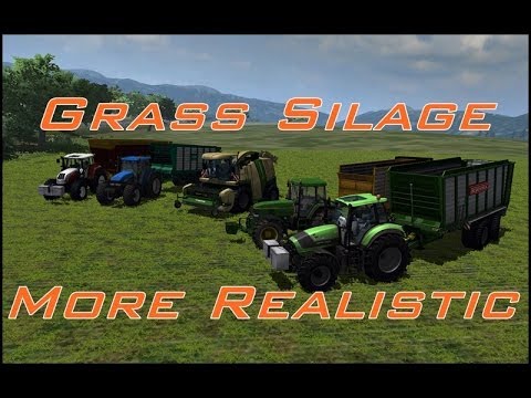 Farming Simulator 2013 Multiplayer More Realistic Grass Silage [HD]