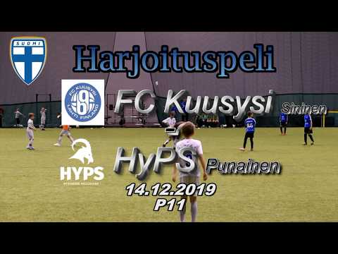 Harjoituspeli P11 FC Kuusysi Sininen vs HyPS Punainen 14.12.12019
