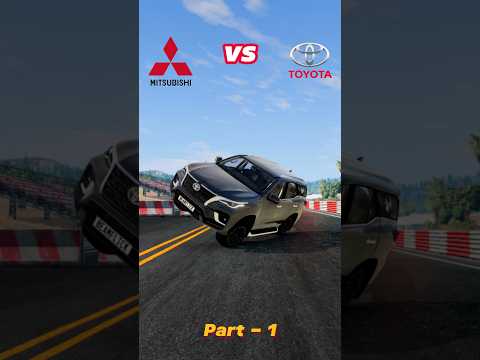 Toyota fortuner vs Mitsubishi Pajero Sport 🏎️🆚🚘 beamng #shorts