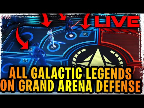 All Four Galactic Legends on Grand Arena Defense + Amazing Offense! Aayla Secura Needs a Rework