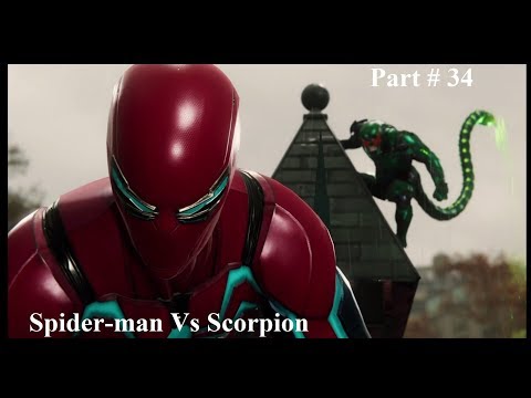 SPIDER-MAN PS4 Walkthrough Gameplay Part 34 - Spider-Man Stung by Scorpion (Marvel's Spider-Man)