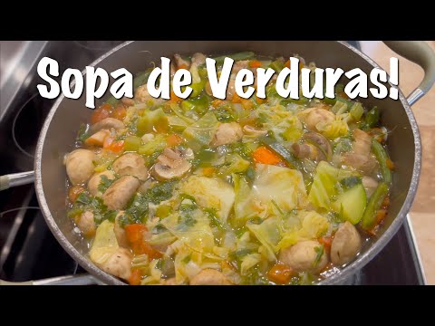 Sopa de Verduras - Como hacer Sopa de Verduras - Receta de Sopa de Verduras