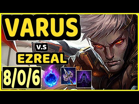 SARKIS (VARUS) vs EZREAL - 8/0/6 KDA BOTTOM ADC CHALLENGER GAMEPLAY - BR