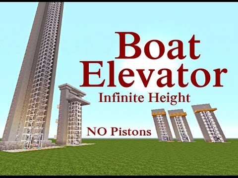 K1 Inc. - Minecraft Tutorial : Boat Elevator NO Pistons & Any Height