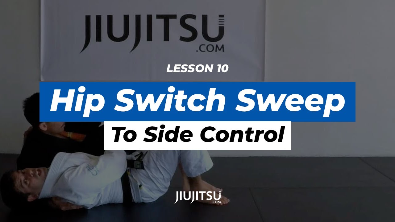 Half Guard Hip Switch Sweep to Side Control