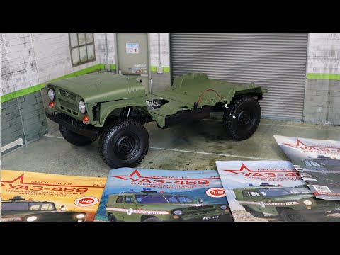 УАЗ 469 от deagostini. Сборка УАЗ 469 от deagostini, №29№30№31№32 .Scale RC UAZ.