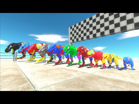 Dinosaurus Jurassic World Dominion: T-rex Superheroes Dc Marvel Speed Race Championship ARBS