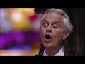 Andrea Bocelli  Custodirò per sempre l’emozione di questa esperienza”