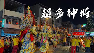 一大排的神將就是讚 #麟洛神將會 屏東天清宮慶贊歸來慈天宫天上聖母祈福平安遶境慶典